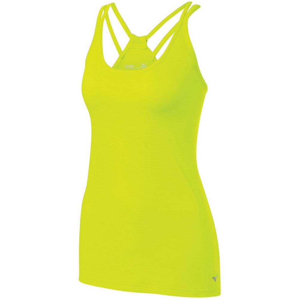 Camiseta de tirantes Mizuno Lyra Para Mujer Amarillos 9078214-RI